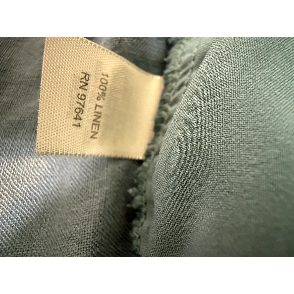 J. Jill Women's Linen Pants Size 8P Petite Blue Genuine Fit At Waist - Picture 5 of 5